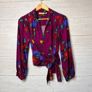 Anthropologie Moulinette Soeurs Womens Size 04 Maisie Colorful Button Down